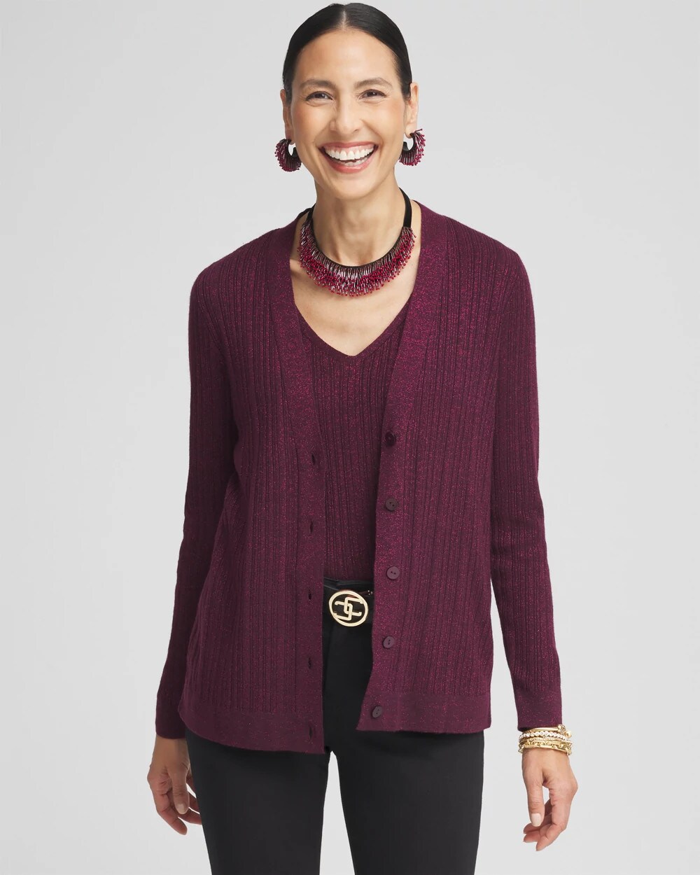 Lurex Cardi
